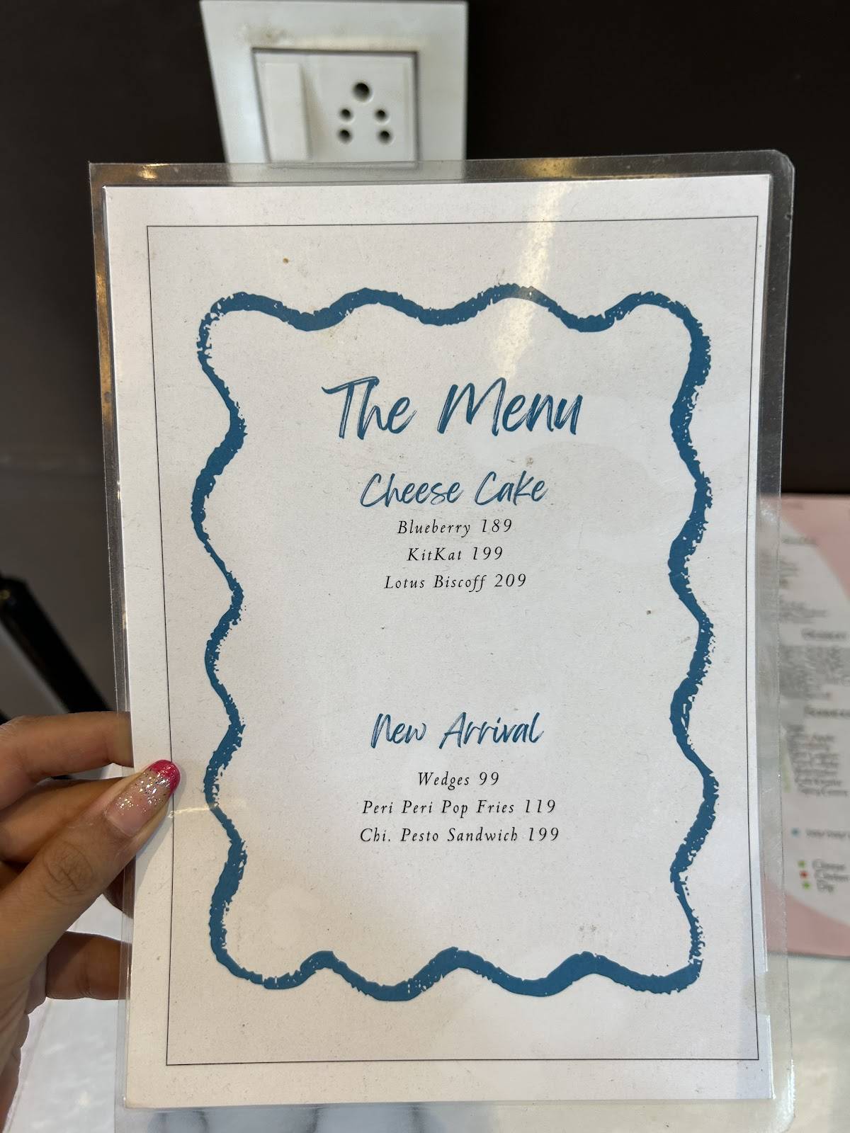 The Cupid Cafe menu