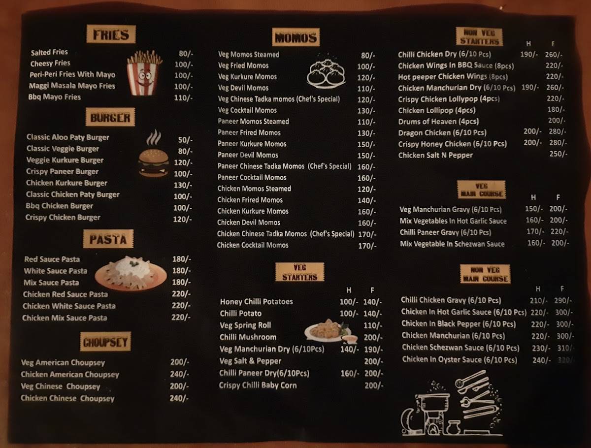 The Food Empire menu