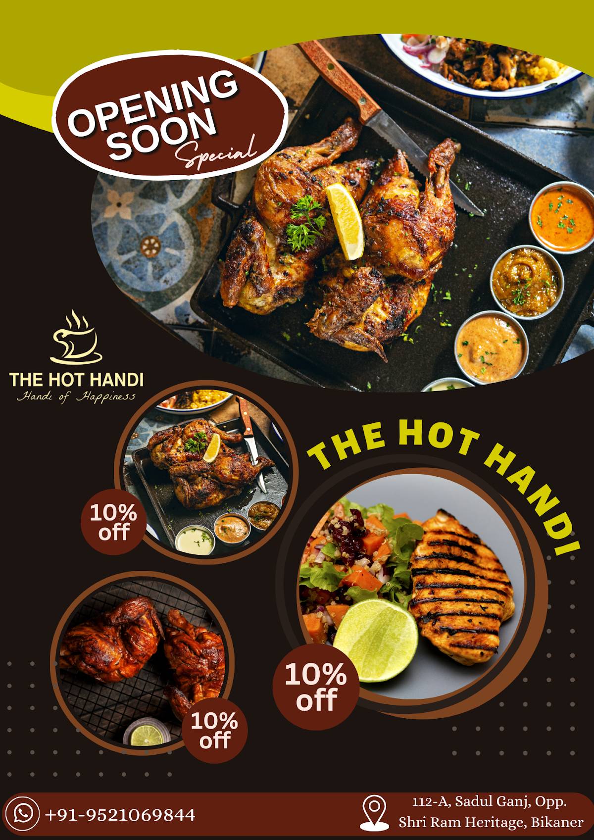 The Hot Handi menu