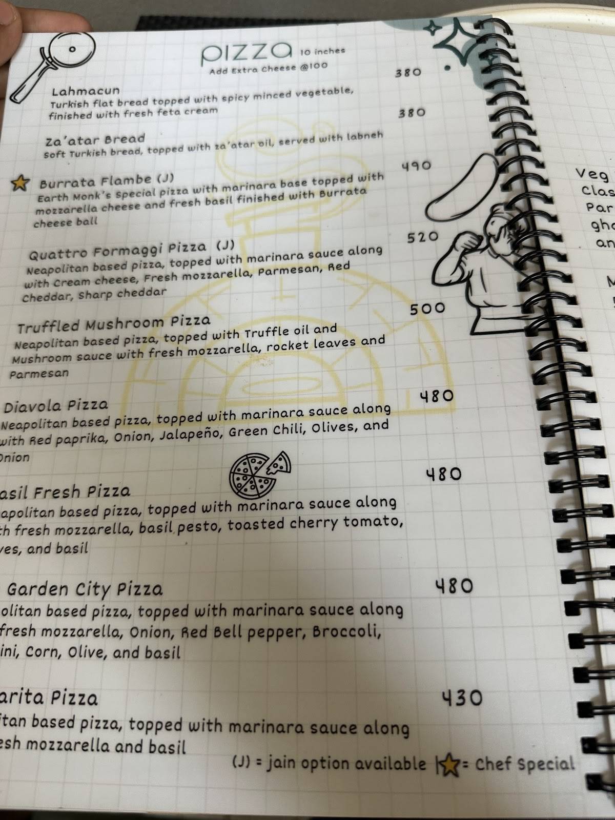 The House of Earthmonk- Anand menu