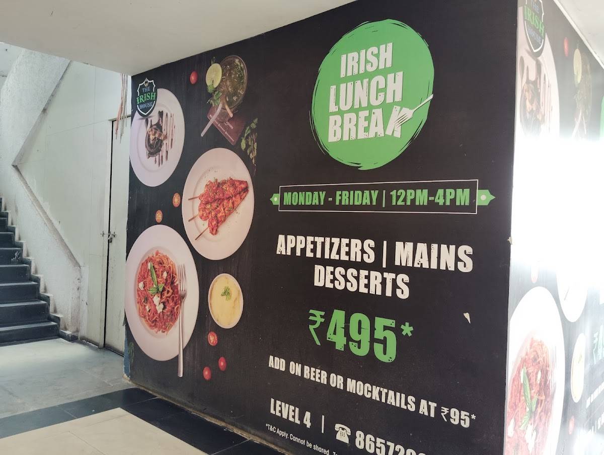 The Irish House, BKC, Mumbai menu