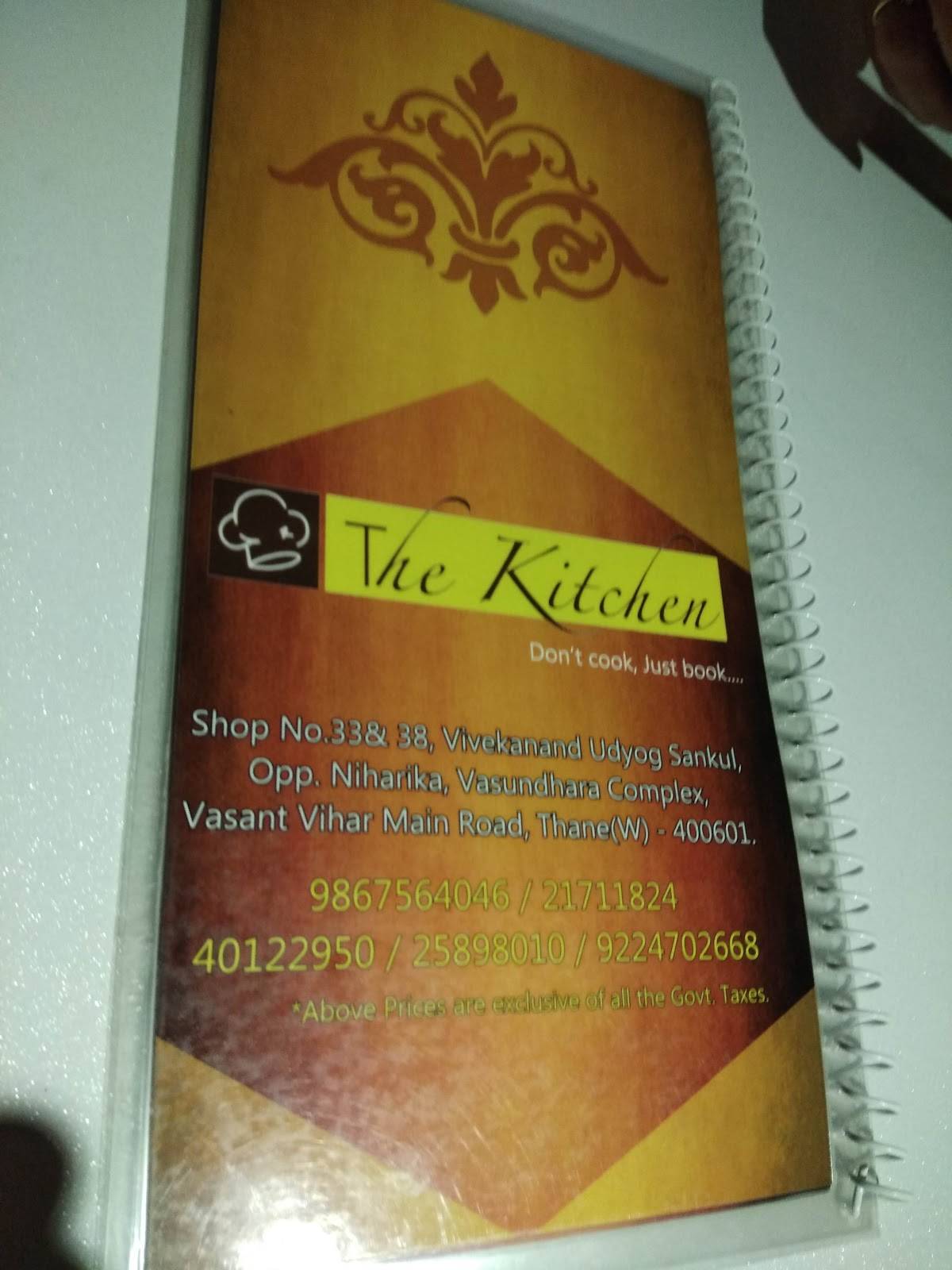 The Kitchen menu