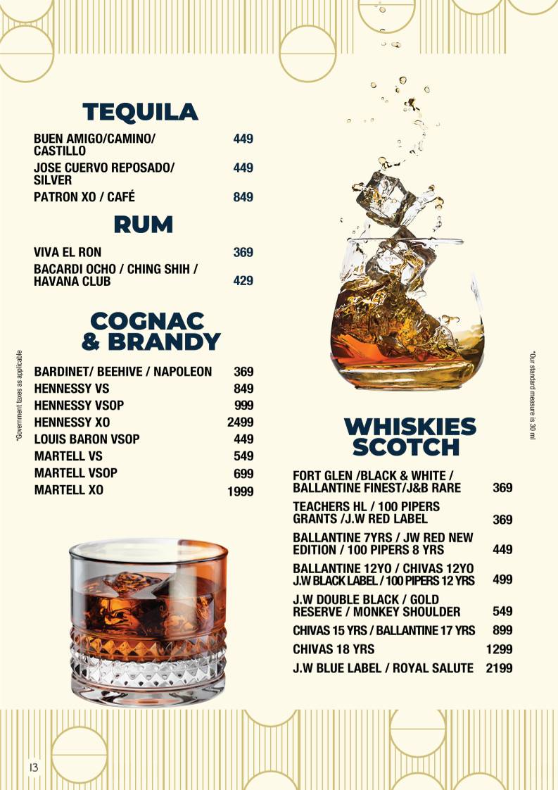The Living Room Coimbatore menu