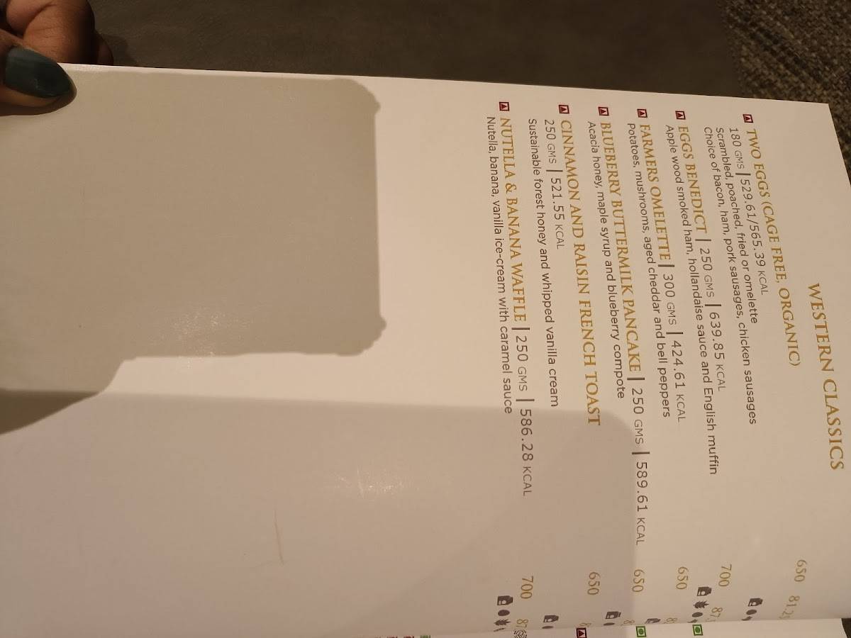 The Market menu