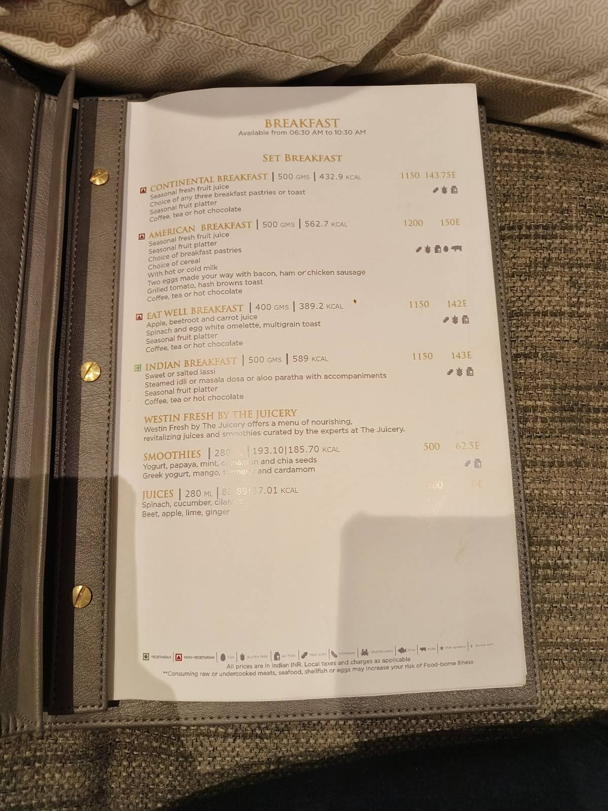 The Market menu