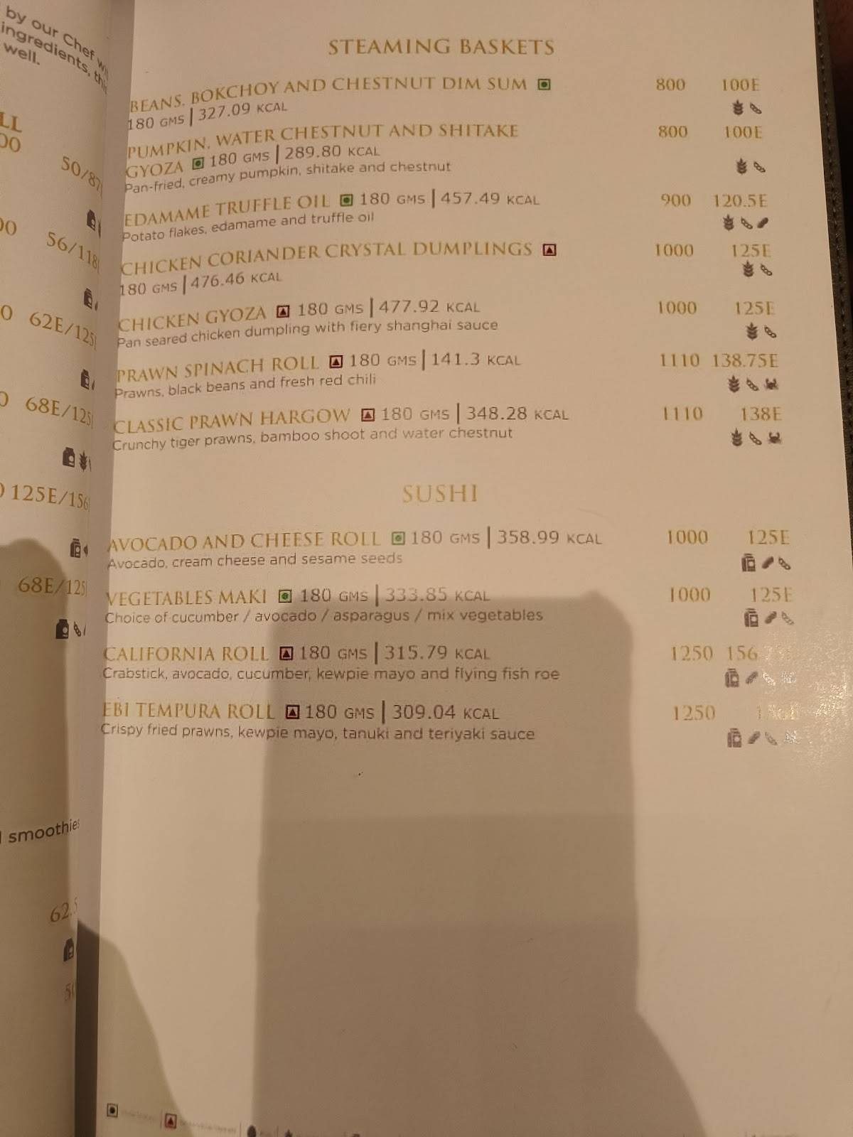 The Market menu