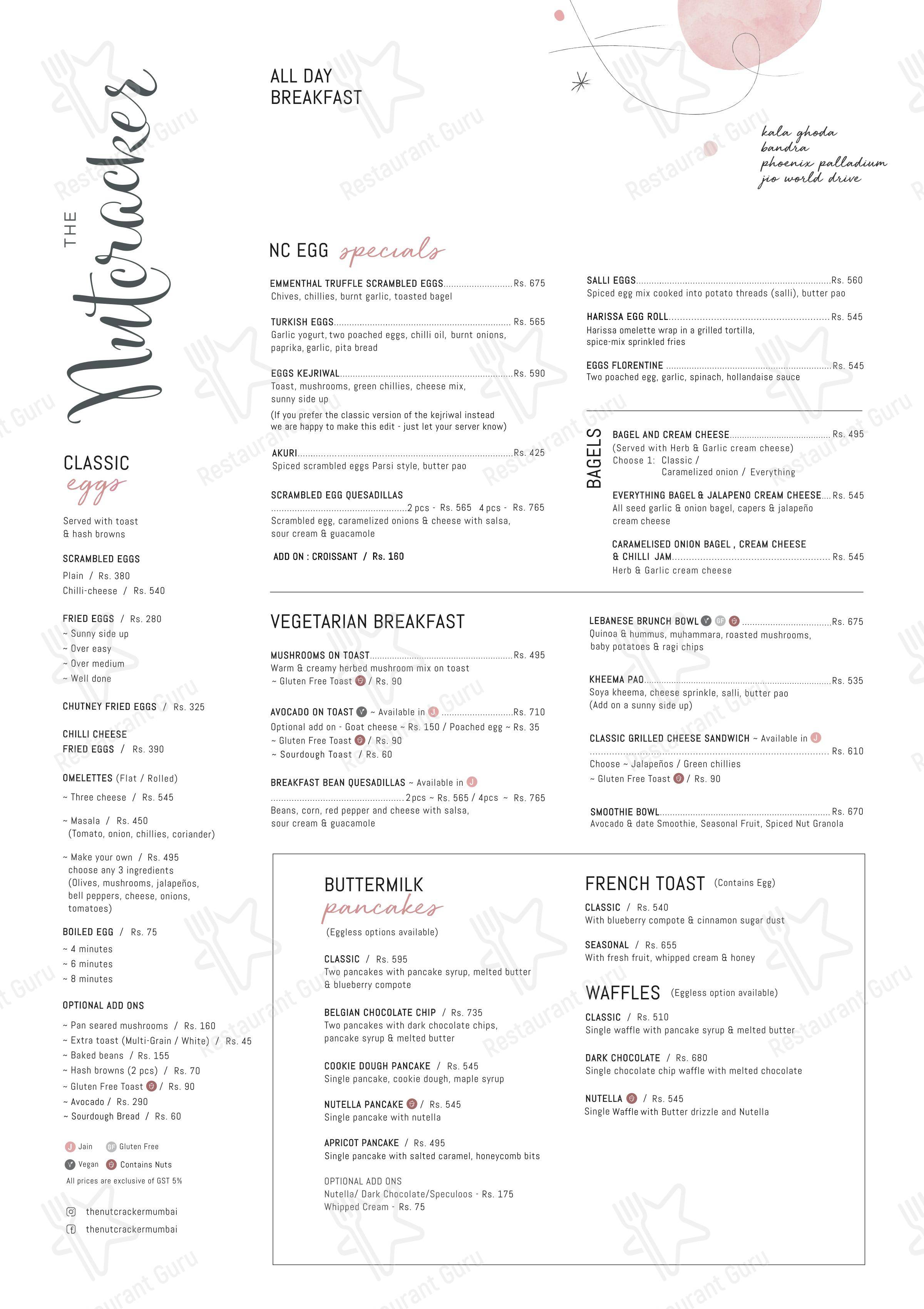 菜单 for The Nutcracker in Mumbai