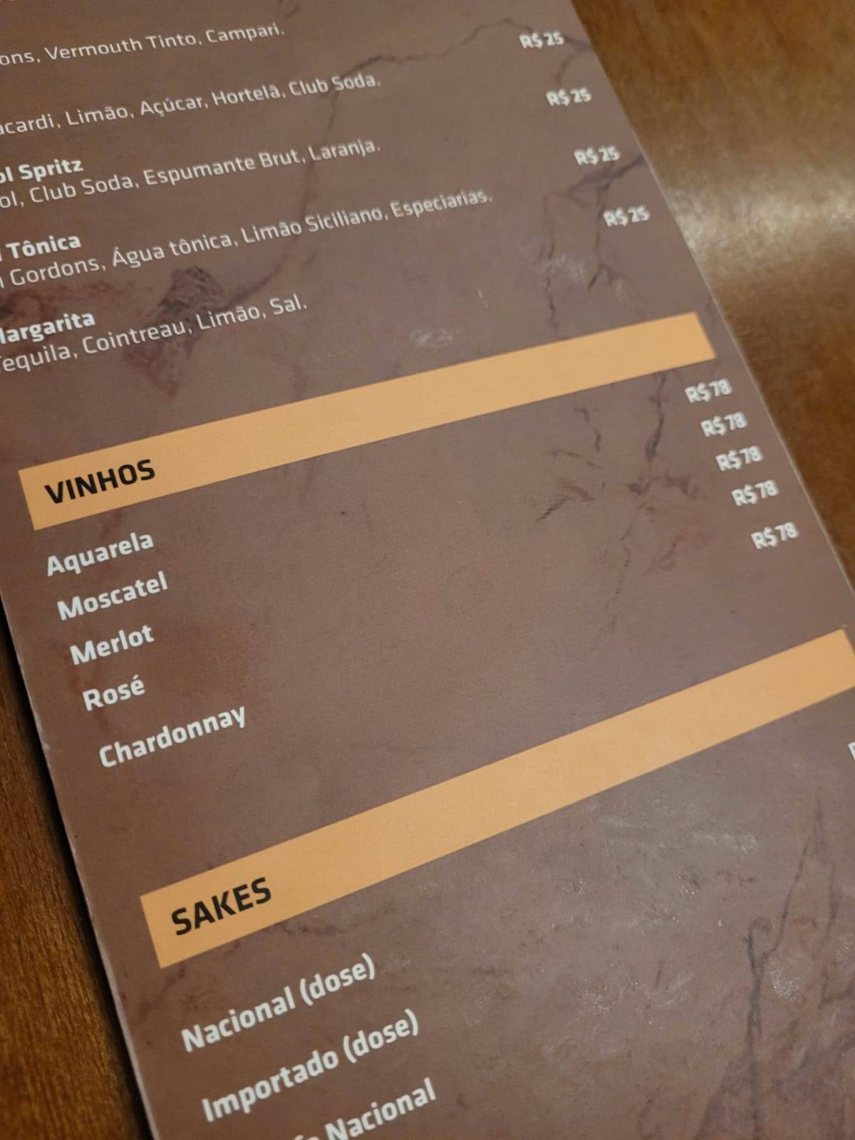 Thikô Sushi cardápio