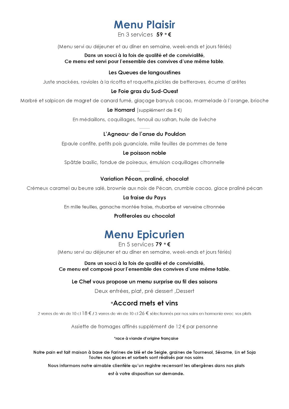 Menu de Ti-Coz