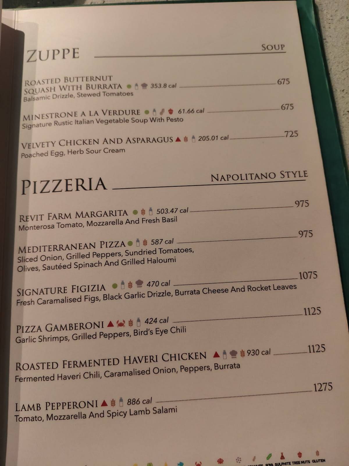 Tiamo menu