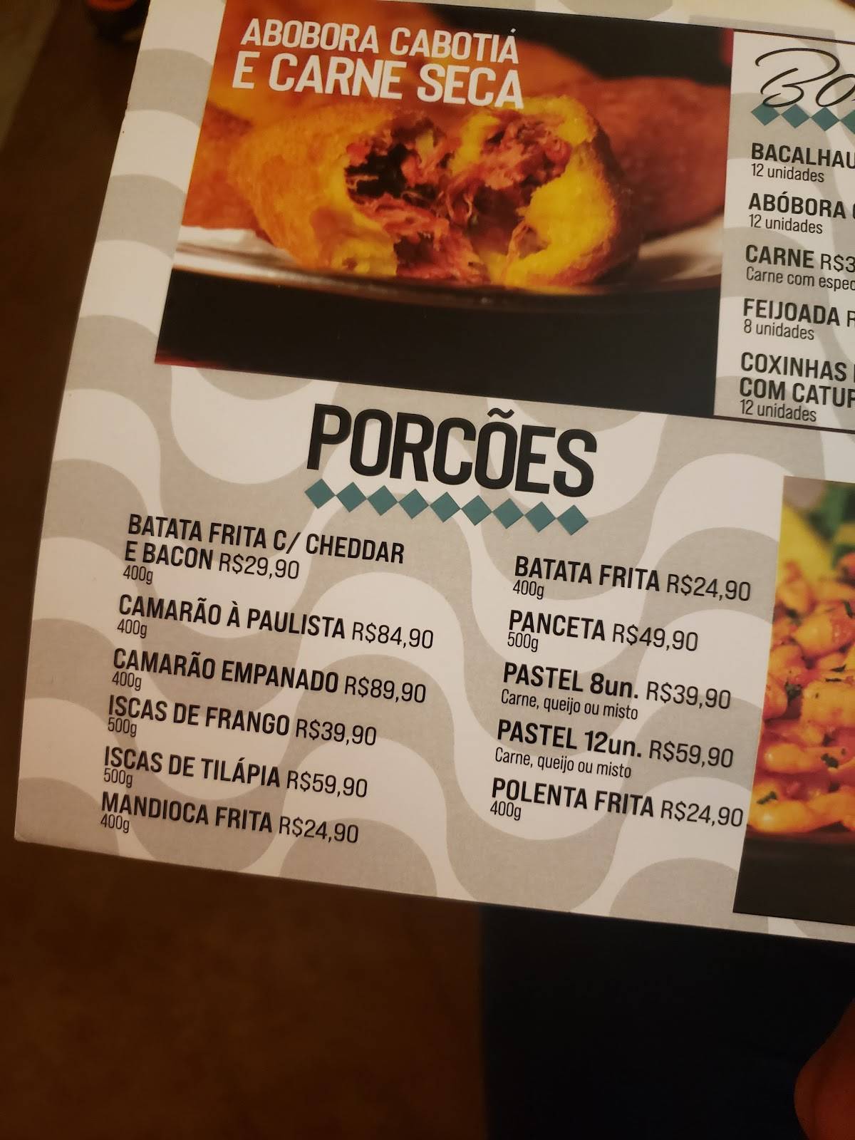 Tijuca Restaurante & Bar cardápio