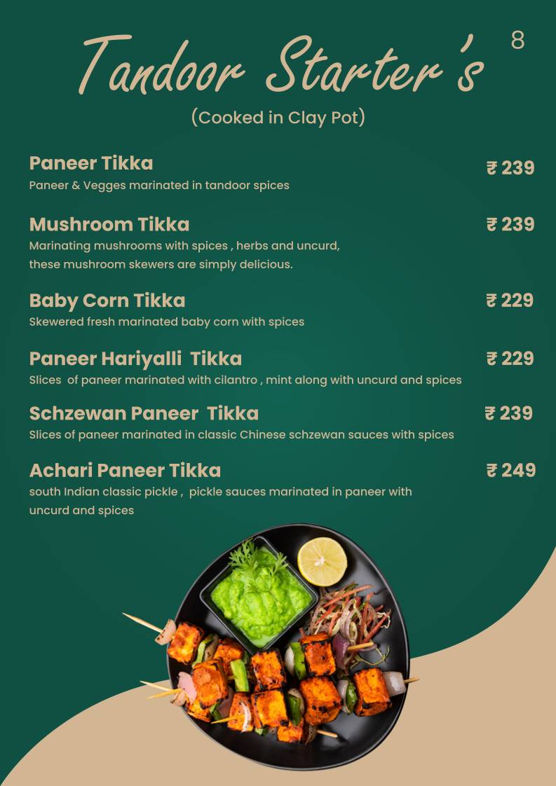 TimeSquare Cafe menu