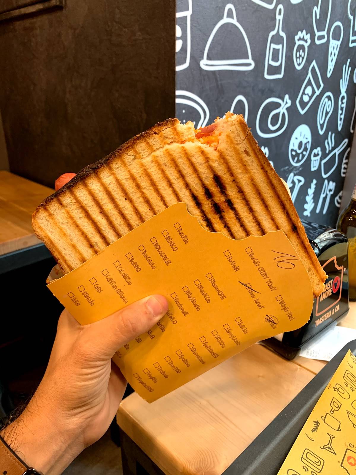 Menu di Toastamore 