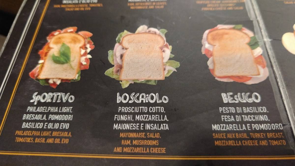 Menu di Toastamore 