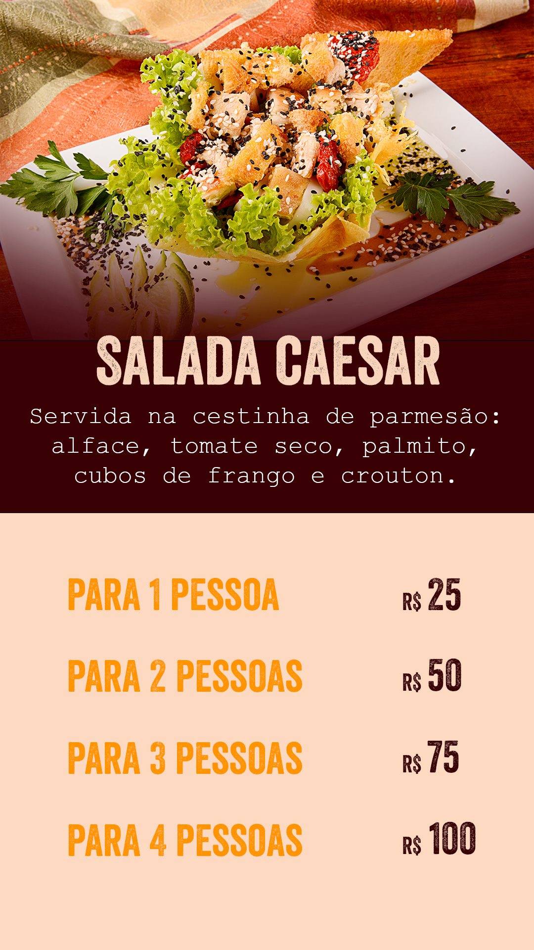 Toca do Caboclo cardápio