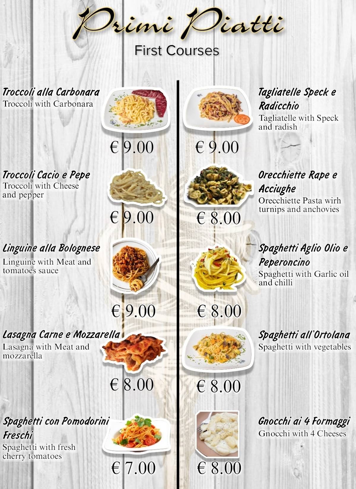 Menu di Tolesco 