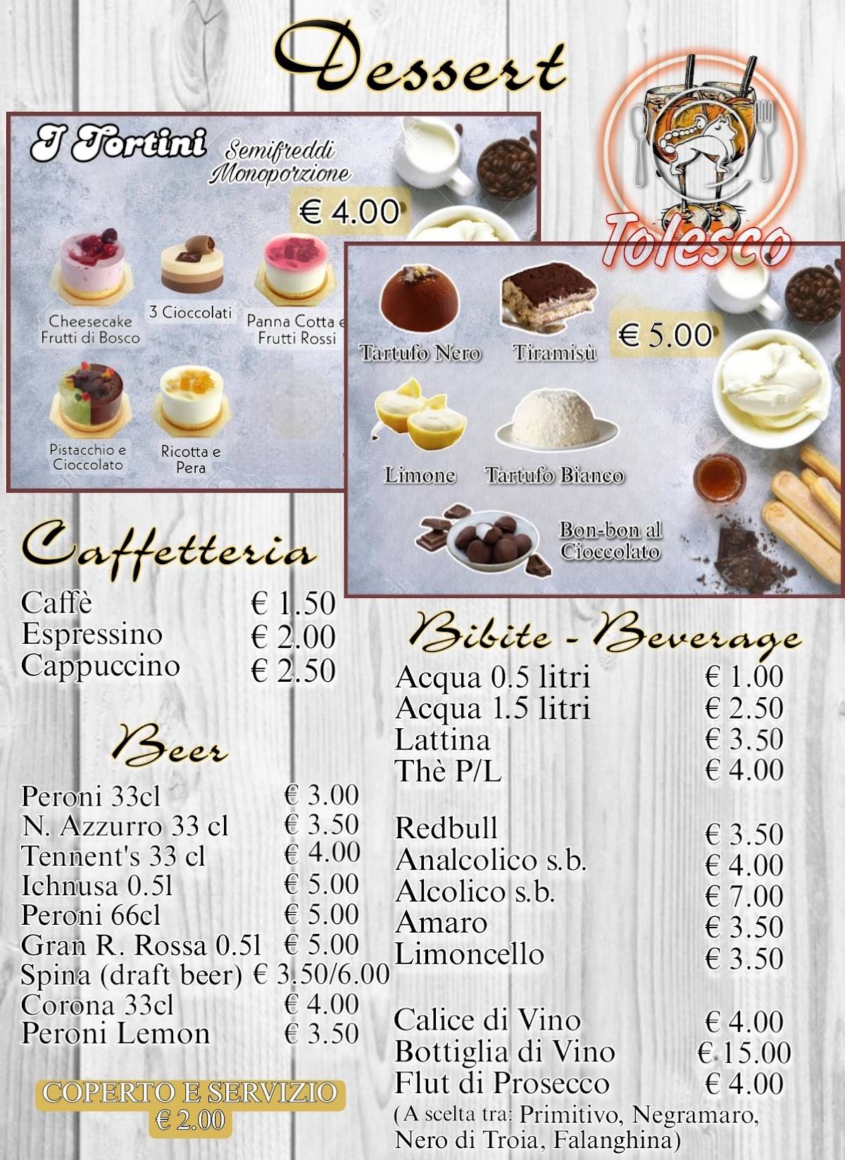 Menu di Tolesco 