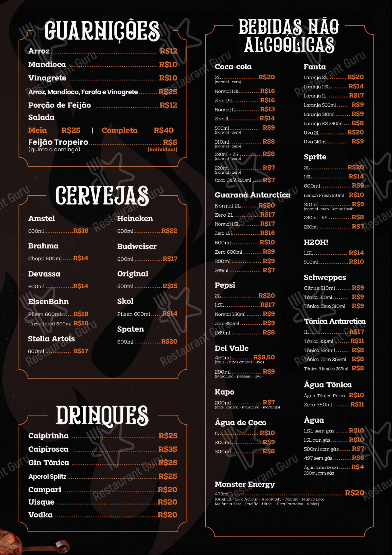 Toni Grill Boa Esperança em Cuiabá - Menu bar
