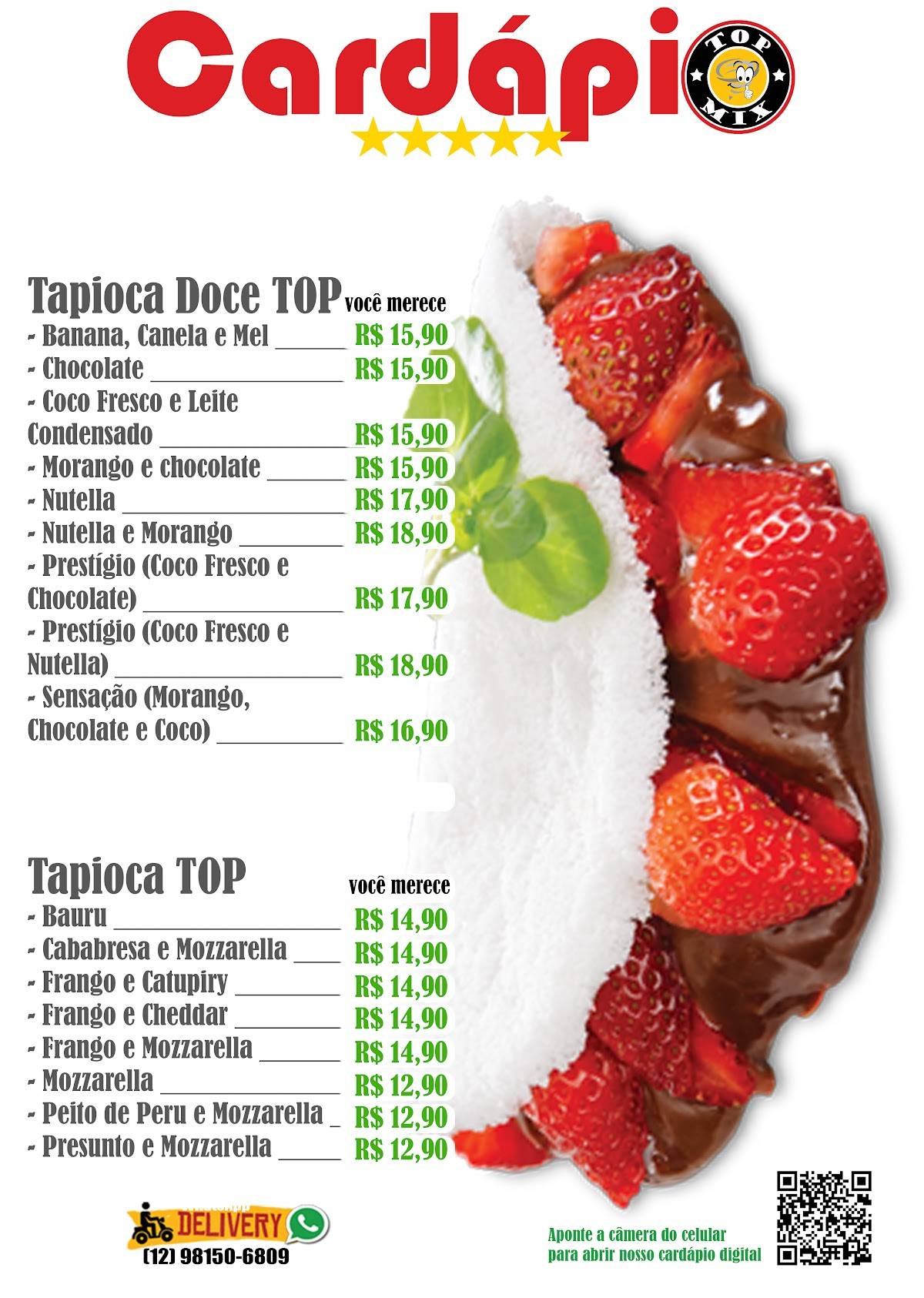 Top Mix Hamburgueria e Açaí cardápio