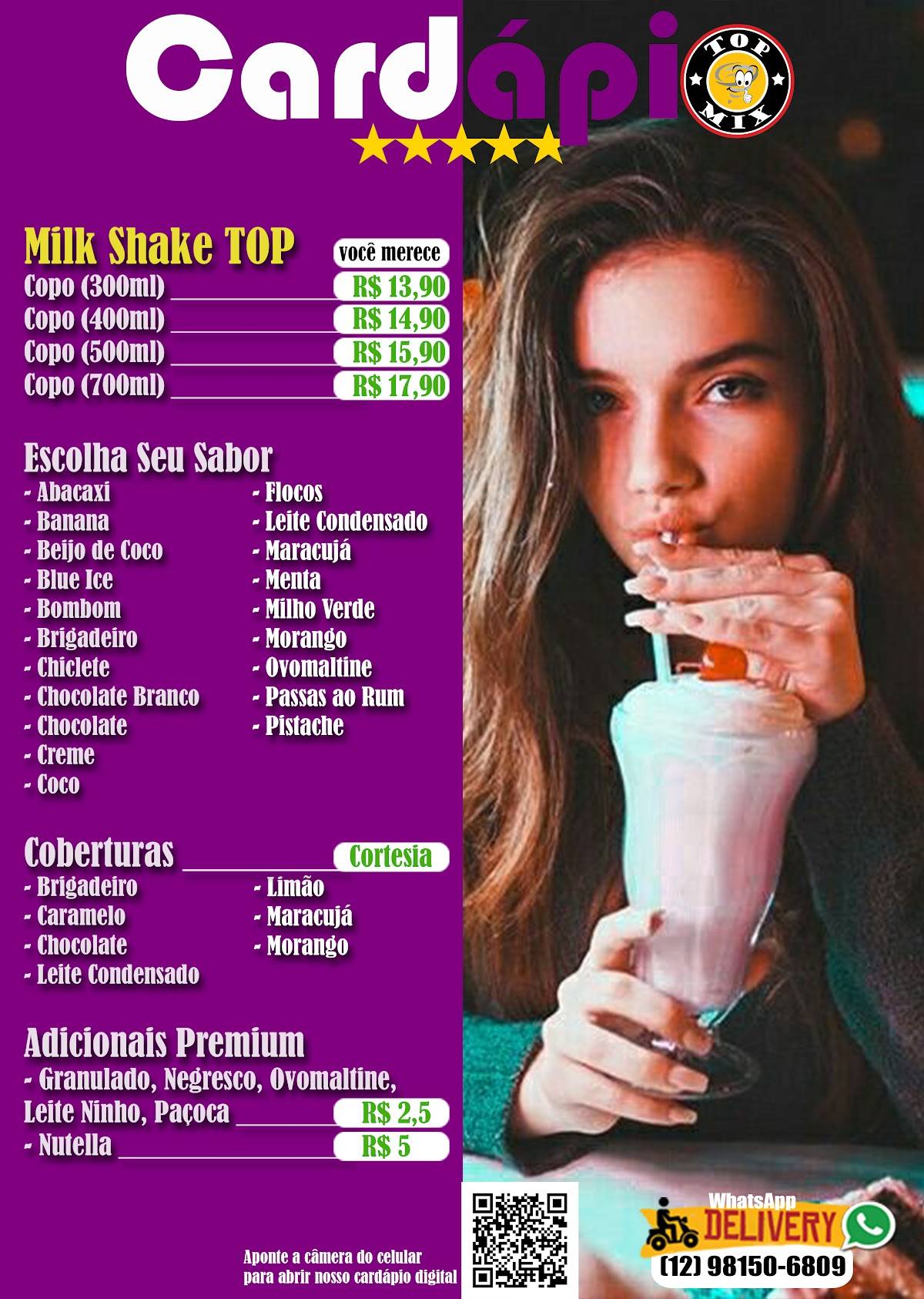 Top Mix Hamburgueria e Açaí cardápio