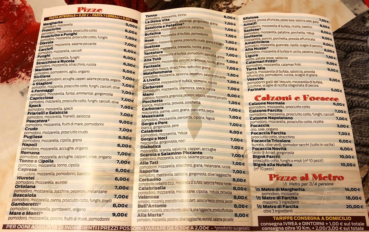 Menu di Mare'e di Alfonso SERRAPICA 