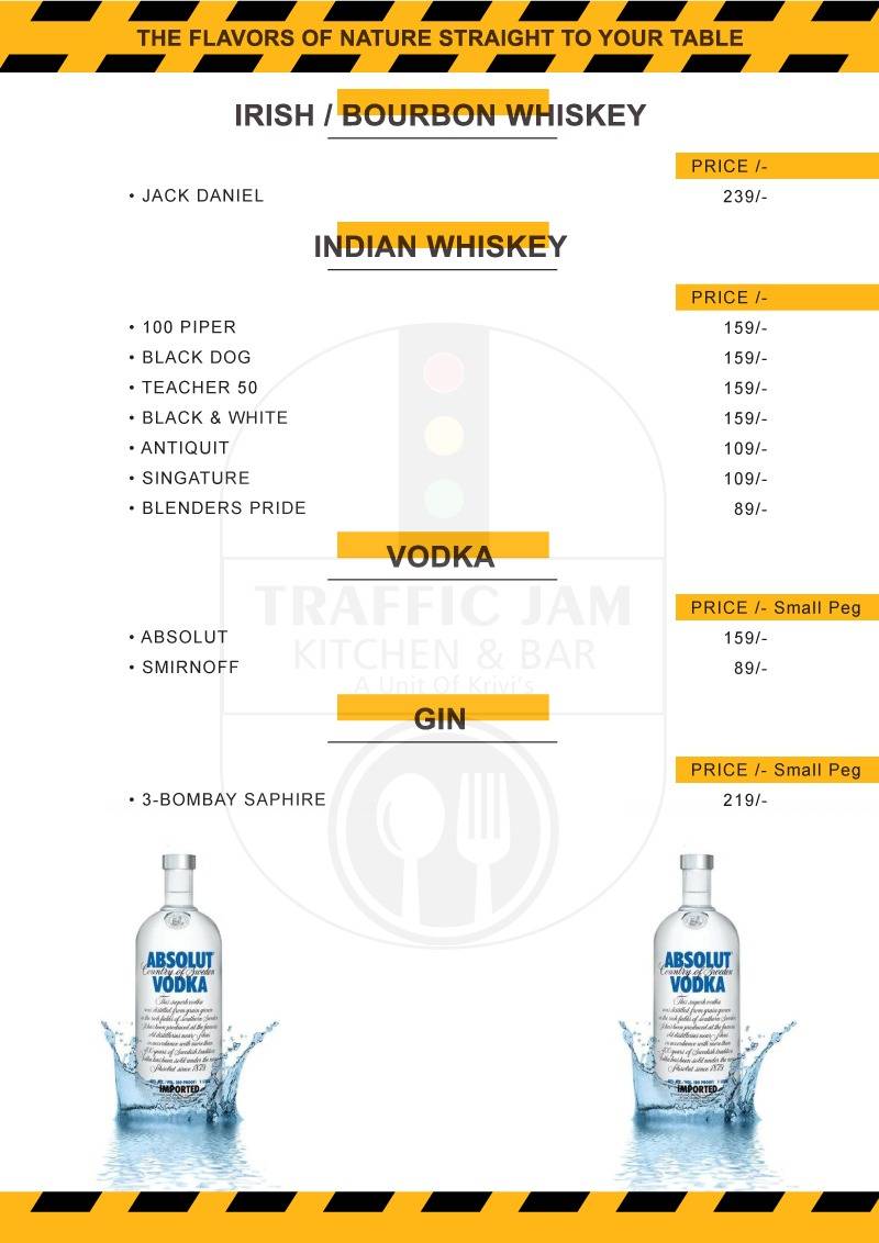 Menu at Traffic Jam Kitchen & Bar, Moradabad