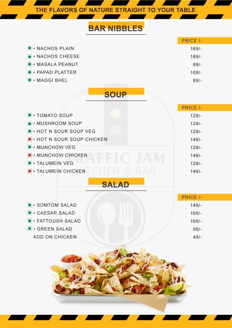 Menu at Traffic Jam Kitchen & Bar, Moradabad