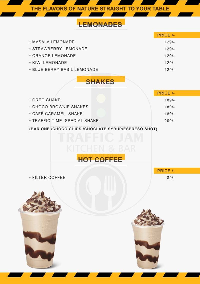 Menu at Traffic Jam Kitchen & Bar, Moradabad
