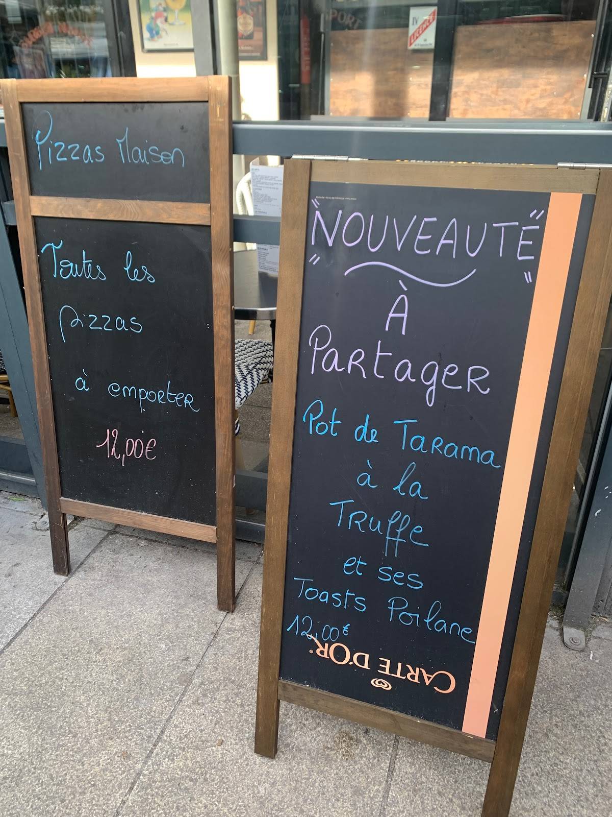 Menu de Train Pub