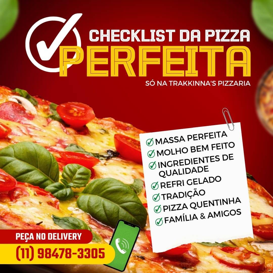 Trakkinna's Pizzaria cardápio