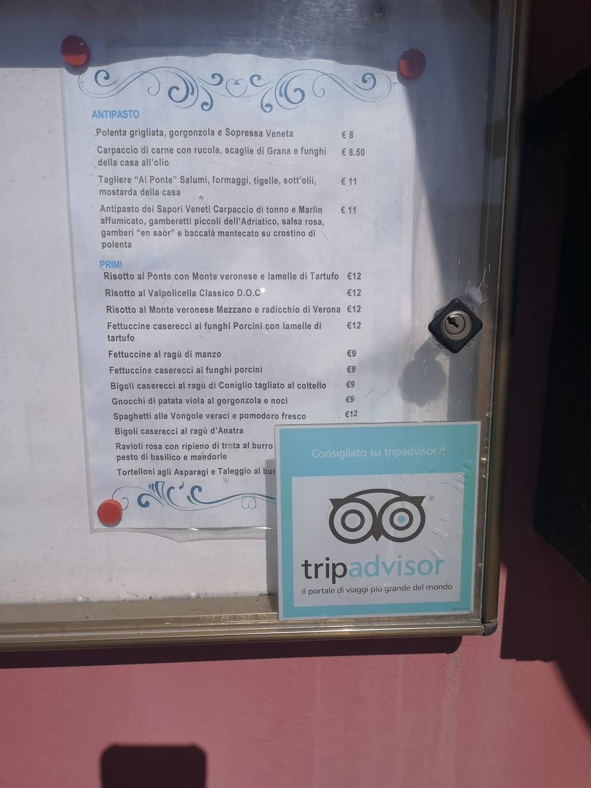 Menu di Trattoria Al Ponte x La Gustosa Ristorante 