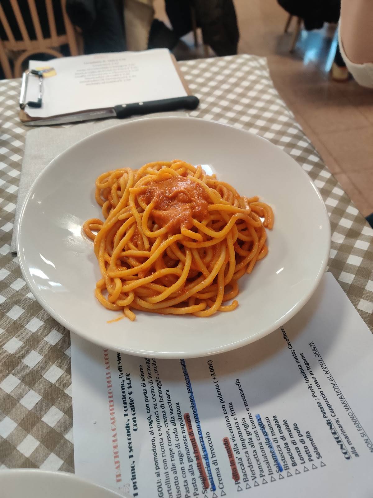 trattoria al capitello teolo menu