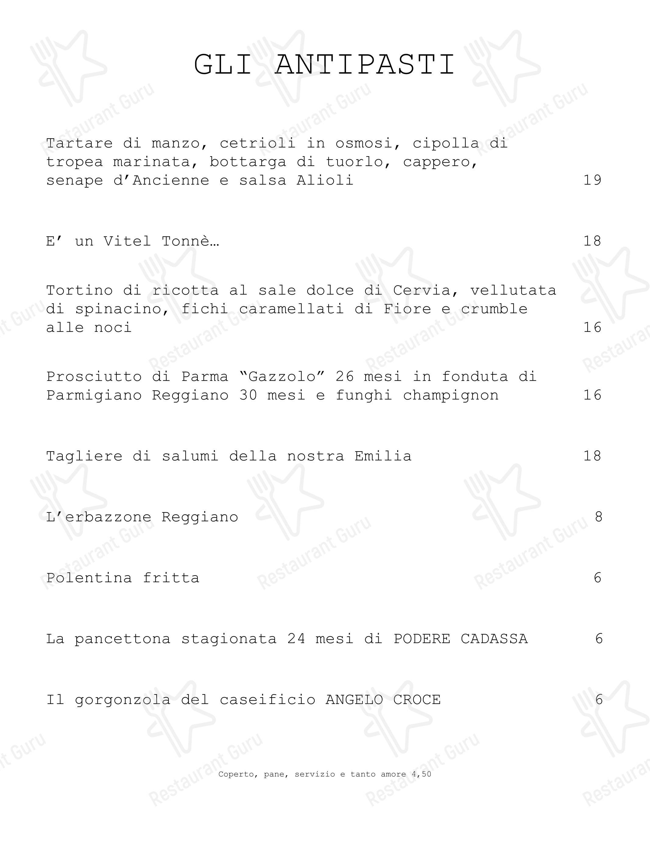 菜单 per Trattoria Da Massimo ristorante