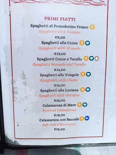 Menu di Trattoria Da Patrizia 