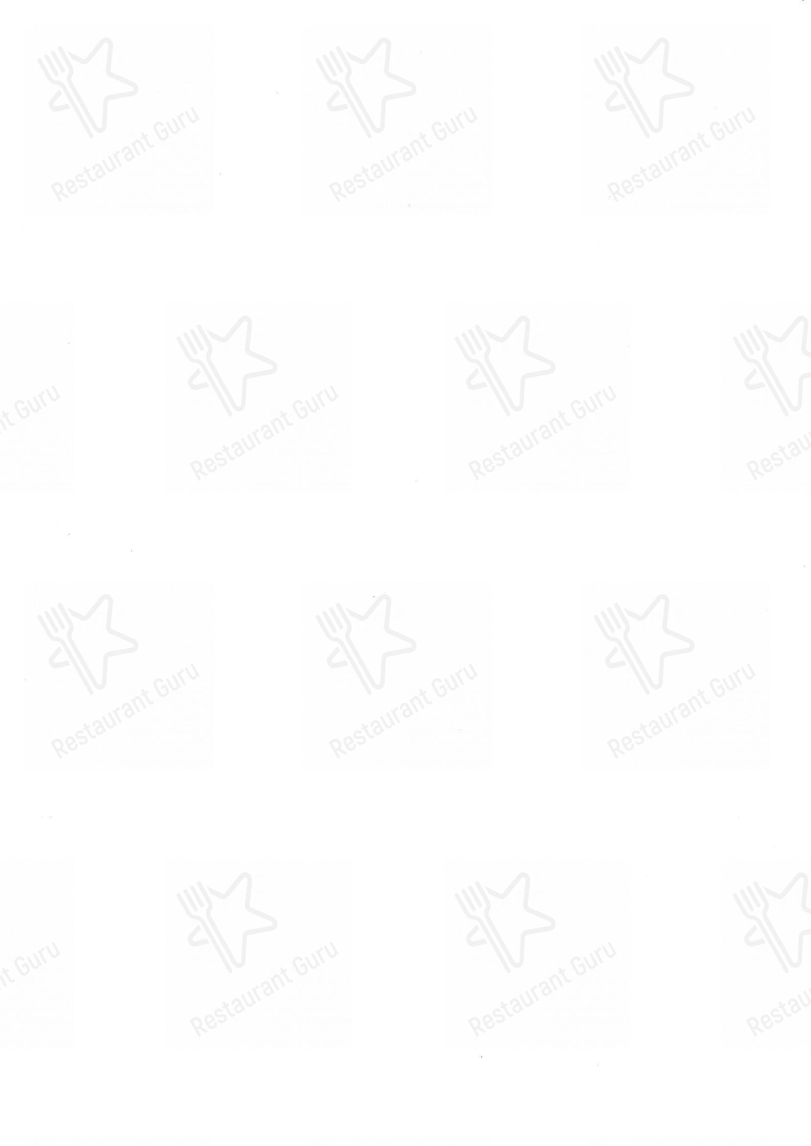 Menu di Trattoria Molin Vecio - Menu bar