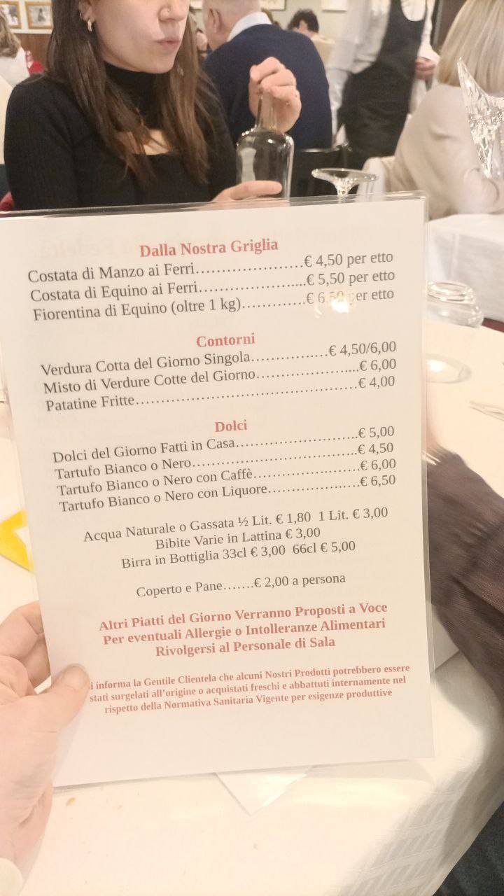 Menu di Trattoria alla Fedeltà di Aldegheri Nadia e c. Snc 