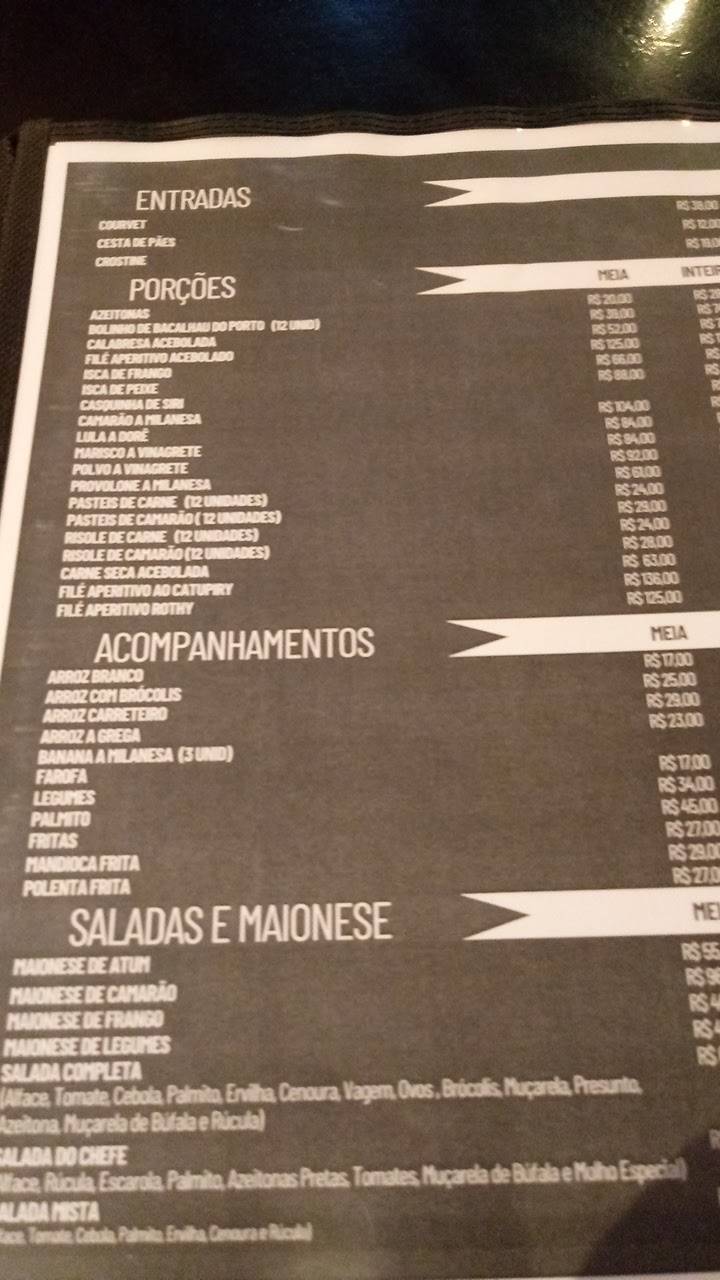 Trianon Restaurante e Pizzaria cardápio