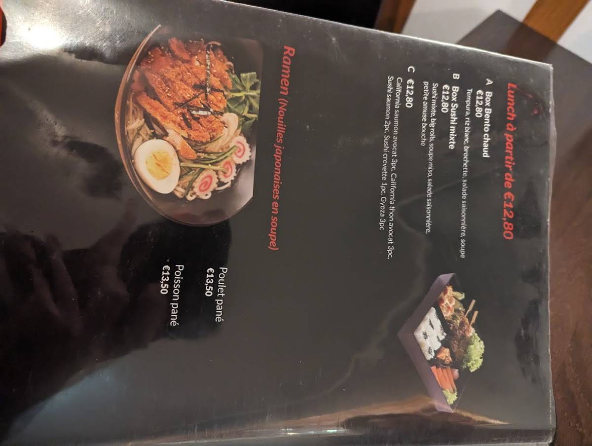 Menu de Akira - Cuisine Japonaise