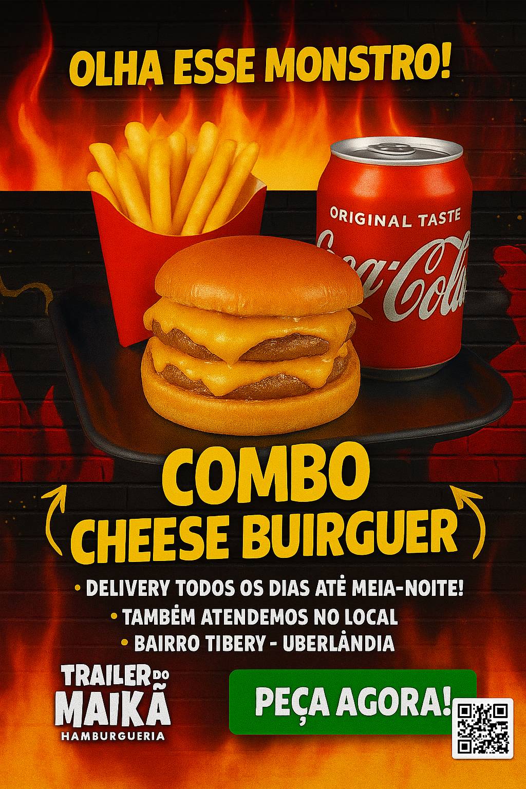 TRAILLER DO MAIKÃO HAMBURGUERIA cardápio