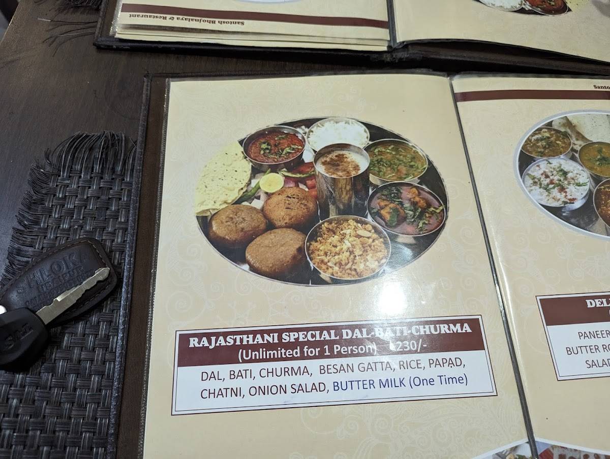 New Santosh Bhojnalaya & Restaurant menu