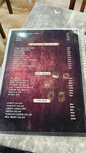 VEG DARBAR (family restaurant) menu