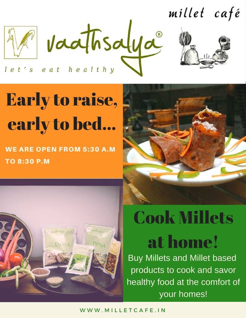 Vaathsalya Millet Cafe menu