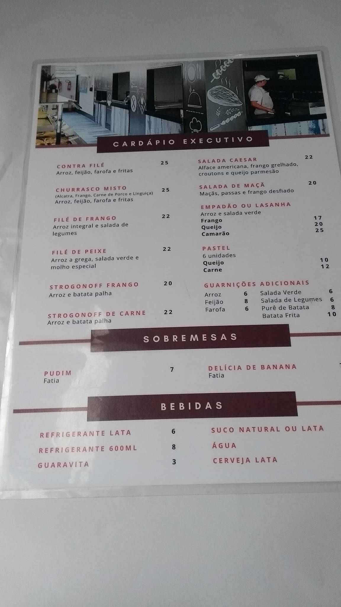 Varandão do Zé Carlos cardápio
