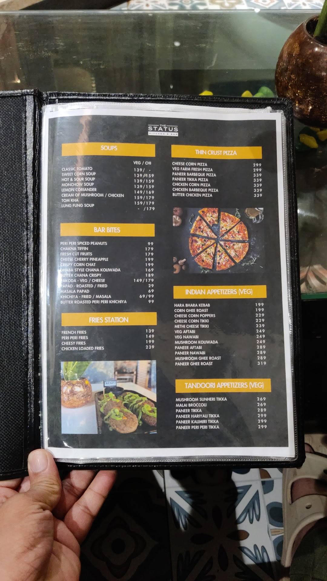 The Status - Kitchen & Bar menu