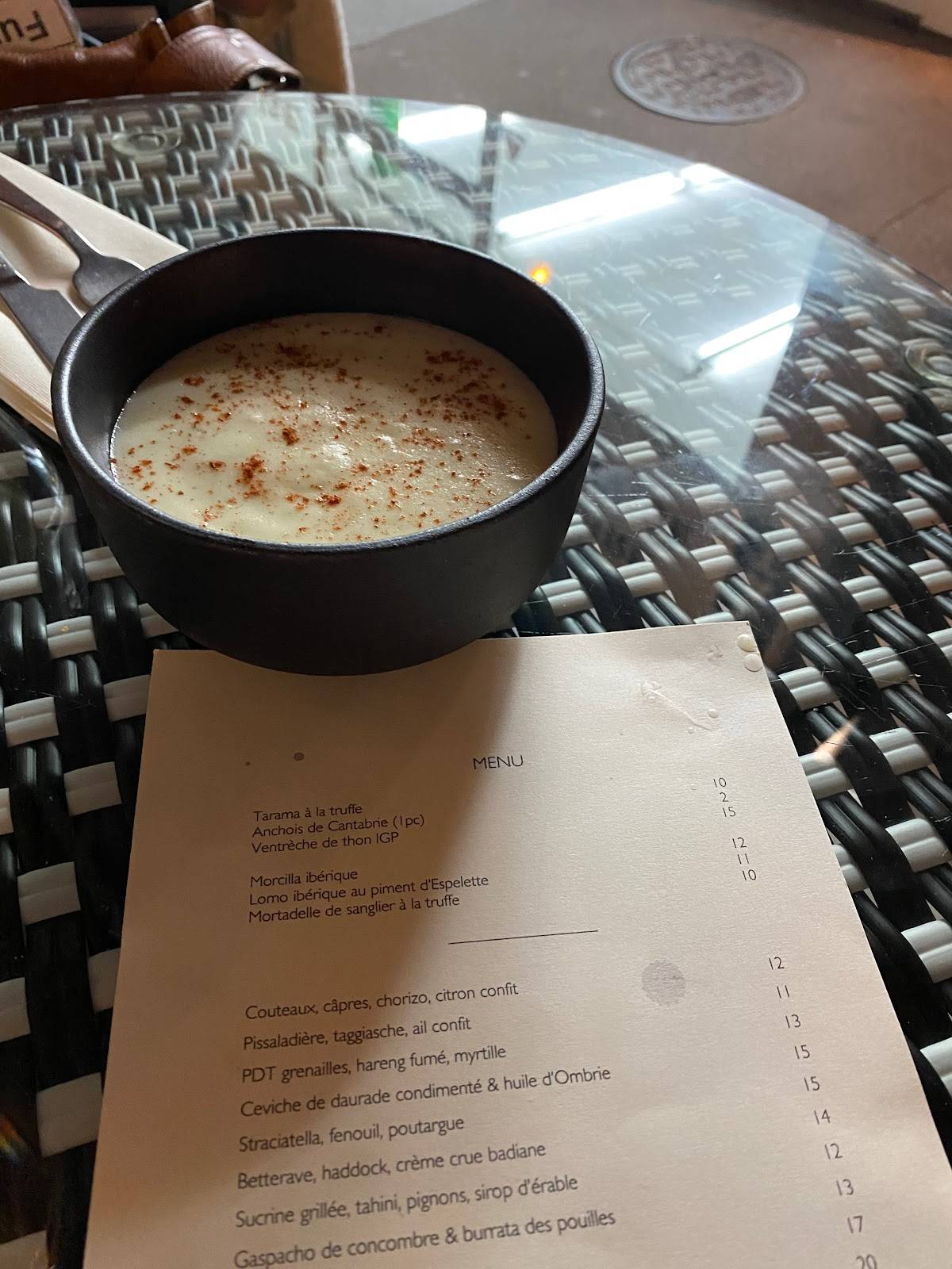 Menu de Vava