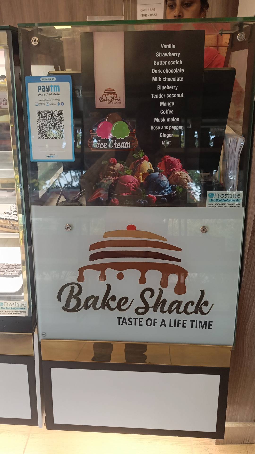 Bake Shack menu