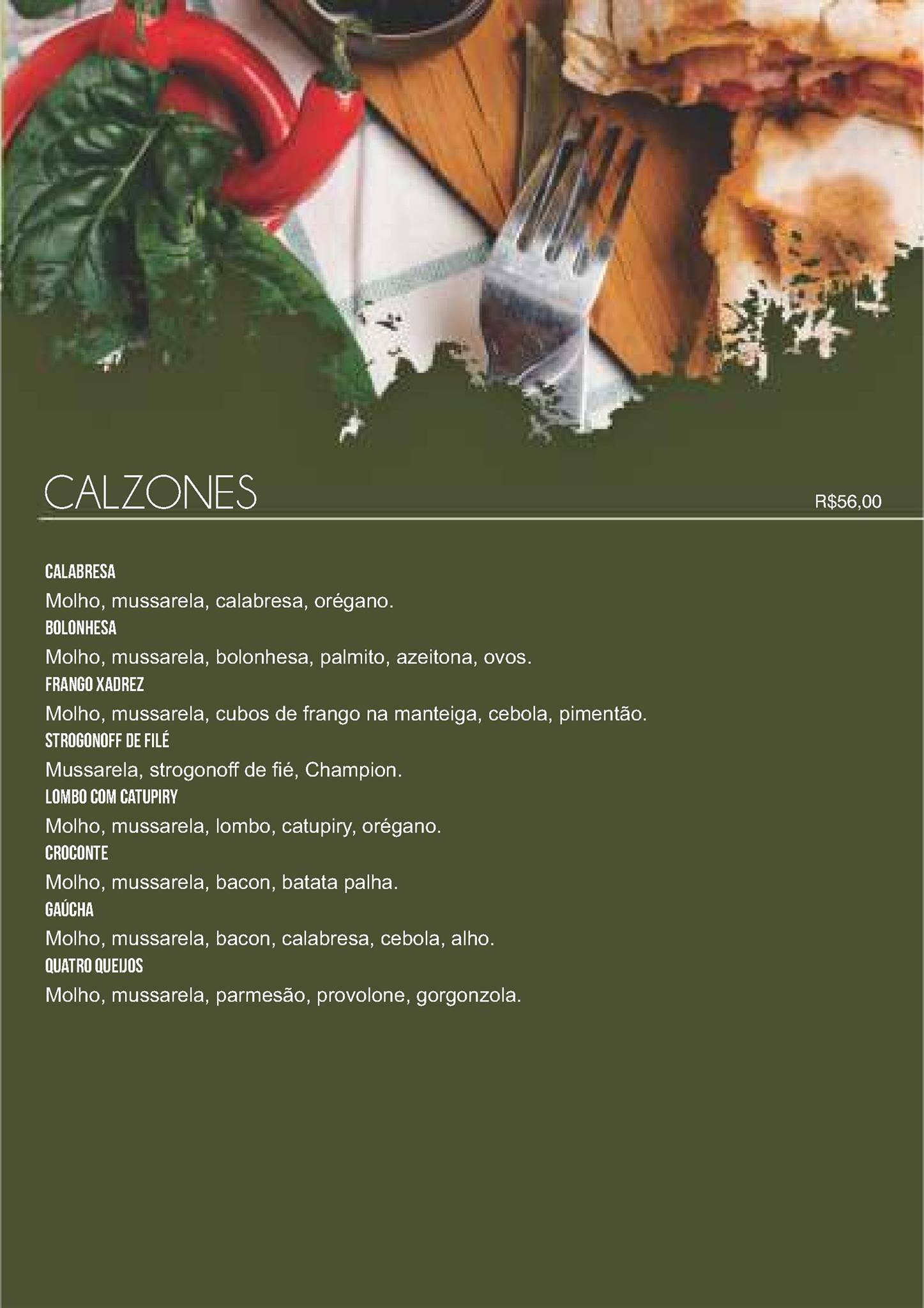 Veneza Restaurante e Pizzaria cardápio