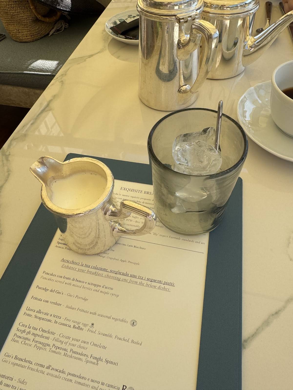 Menu di Gio's Restaurant & Terrace 