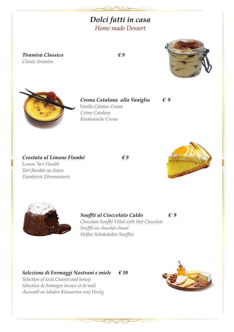 Menu di Trattoria da Rino 