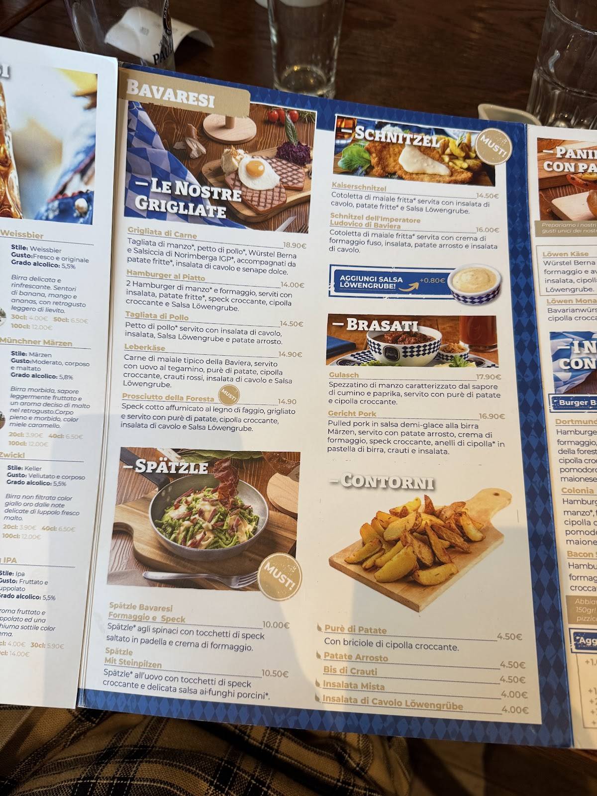 Menu di Löwengrube Vicenza 